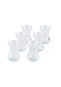 Resim Bardak Çay Bardağı Çay Seti Çay Takımı Lux Dik Kesme İnce Belli Çay Bardak Seti Sade 