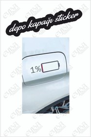 Resim EYBA STİCKER Araç Şarj Göstergesi %1 Ve %99 Seçenekli 1 Adet Fiyatıdır 
