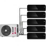 Resim Arçelik Mirror Multi Duvar Tipi 5+1 Inverter 9+9+9+9+12 30000btu Klima 