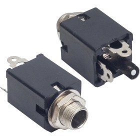 Resim 6.3 mm Gitar Jack Şase Stereo Dik (4887) 