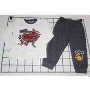 Resim Beyzababykids %100 Pamuk Köpek Baskılı Erkek Bebek Pijama Takım 1-2 Yaş 1-2 Yaş 