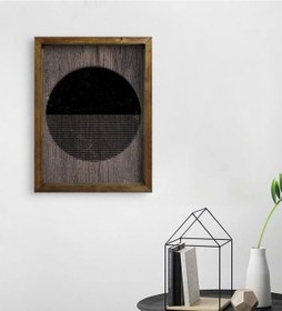 Resim Bk Home Modern Art Tasarımlı Doğal Masif Ahşap Çerçeveli Tablo 45 (551090005) 