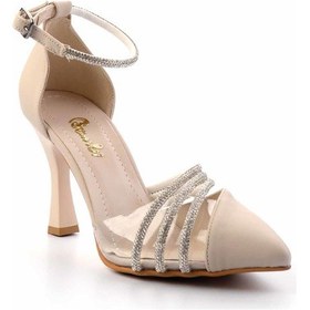 Resim Mat Bej Kadın Abiye Ayakkabı K01471060538 Diğer 