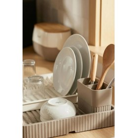 Resim EstoreBox Vizon Sürgülü Lavabo Üstü Bulaşıklık & Fonksiyonel Tabaklık Bardaklık 32X36 cm 