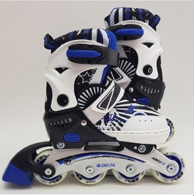 Resim Delta Kdr683 Inline Skate Abec5 Silikon Teker Paten 31 34 Mavi 