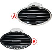 Resim 1 adet Karbon Fiber Dokulu for ford Focus Mk2 2005-2013 Gösterge Paneli Hava Kanalı, Hava Pencere Referans Parça Numarası 4M51-A014L21-AD 4M51-A014L21-BC 
