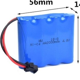 Resim 4.8 v 1800 Mah Oyuncak Araba Bataryası Ve Usb Şarj Kablosu 