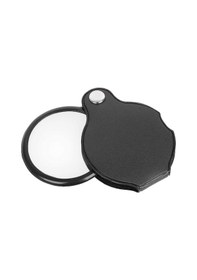 Resim Nanlıy Katlanır Katlanır Cep Büyüteç Büyüteç Lens 3x Büyütme Katlanır Deri Kılıf Büyüteç 