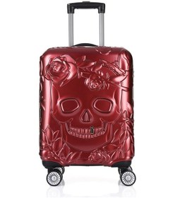 Resim Ççs 5217 Kuru Kafa Polikarbon 3 Lü Valiz Seti-bordo Bordo 