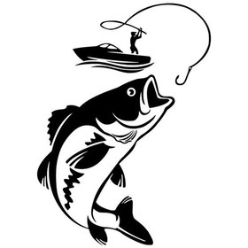 Resim Balık Tutan Adam Duvar Dekor Sticker 40 X 56 Cm 