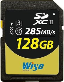Resim Wise SDXC UHS-II V60 128 GB R:290 MBs/W: 100 MBs WI-SD-S128 Marka 