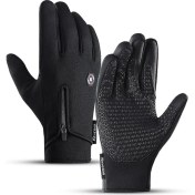 Resim Liangduo Shop Siyah Stil M Boyutu Sonbahar Kış Unisex Kış Termal Sıcak Eldiven Bisiklet Bisiklet Kar Kayak Açık Spor Kamp Yürüyüş Koşu Eldivenleri Erkekler Kadınlar Için (Yurt Dışından) 