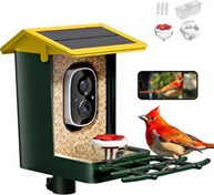 Resim Heapets Güneş Enerjili 2K HD Kameralı Kuş Yemliği Sarı 
