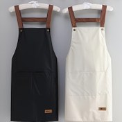 Resim 1 adet Erkek ve Kadın Evrensel Önlük - Düz Renk Askılı Kapak, Seçim İçin 5 Renk, İnce Tüm Mevsimler için Polyester Karışımı, Dayanıklı ve Kolay Temizlenebilir, Pişirme ve El Sanatları için İdeal, El Sanatları Önlüğü | Ayarlanabilir Askılı Önlük | Dayanıklı Önlük 