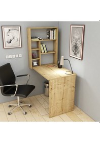 Resim Arnetti Sedir Açılır Kapanır Raflı Çalışma Masası Safirmeşe 