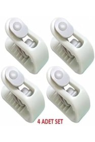 Resim STOREMAX 4 Adet Mandallı Yorgan Battaniye Sabitleme Klipsi Yorganınız Sabit Dursun Aleti Nevresim Tutucu 842 