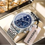 Resim POEDAGAR ERKEK KOL SAATİ ŞIK TASARIM PASLANMAZ ÇELİK KORDON TİTANYUM KASA MAVİ RENK SU GEÇİRMEZ 