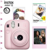 Resim Fujifilm Instax Mini 12 Fotoğraf Makinesi + Çerçeve + 20'li Mini Film Seti Pembe 