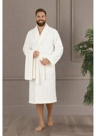 Resim Özdilek Vega Aile Bornoz Seti Krem-pembe Renkli 