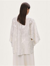 Resim Nocturne Nakış İşlemeli Kimono 