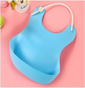 Resim Çocuk Bebek Mama Önlüğü Dökülme Engelleyici Bükülebilir Mavi 