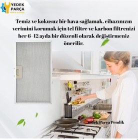 Resim Balay: 3bc894p 265x358 Mm Aspiratör & Davlumbaz Tel Yağ Filtresi Model: 00703451 26,5x35,8 