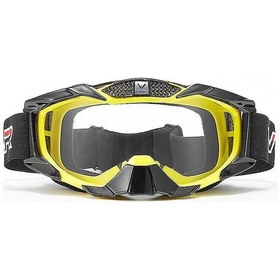 Resim Açık Hava Motosiklet Yarış Gözlükleri Bisiklet Off-road Gözlükleri Buğu Önleyici Ön Cam Bisiklet Gözlüklerisarı 