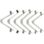 Resim Teltree M2162 8mm Çelik Yay Kıskaçlar - 6 Adet, Dayanıklı Ve Esnek, Yuvarlak Ve Kare Tüpler İçin. 
