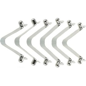 Resim Teltree M2162 8mm Çelik Yay Kıskaçlar - 6 Adet, Dayanıklı Ve Esnek, Yuvarlak Ve Kare Tüpler İçin. 