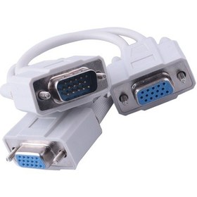 Resim Vga To 2 Vga Çoğaltici Çoklayici Y Kablo 