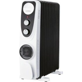 Resim YF Tekstil Ambalaj LUX13-FP-BW 13 Dilim Siyah Beyaz 2900 W Yağlı Radyatör 