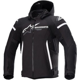 Resim Alpinestars Zaca Korumalı Motosiklet Montu Siyah Beyaz 