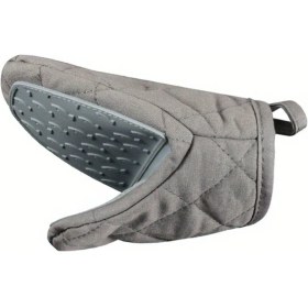 Resim Chuangyinshop Gri 1 Adet Bej Kapitone Silikon Fırın Eldiveni - Pembe Tutuş İle Sıcak Tencere Ve Tava Kullanımı 