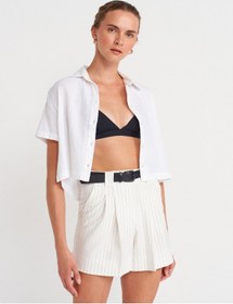 Resim Dilvin 50501 Kısa Kollu Gömlek-beyaz Beyaz 