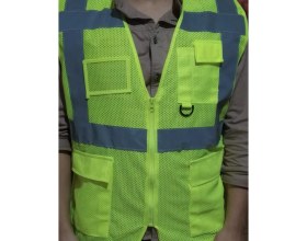 Resim Braventa Collection Evefix Fileli Cepli Reflektörlü Ikaz Yeleği - Mühendis (Xxl Beden) - Sarı 