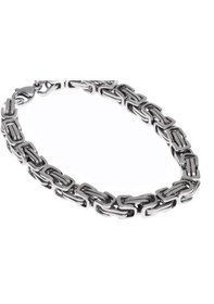 Resim Erkek Kral Zincir Silver Renk Çelik Bileklik Silver 