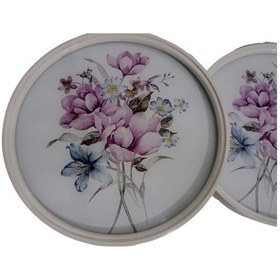 Resim Zigon Sehpa Çember Yaban Gülü Model Kayın Retro Parlak Ceviz 3 Ay 