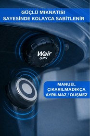 Resim Wair Teknoloji Takip Cihazı IOS Androıd Uyumlu Motor Araç Taşıt GPS Cihazı Su Geçirmez (5-10 Dakika Aralıklı) 