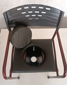 Resim Taharet Musluklu Döşemeli Kolay Temizlenir Direk Tuvalete Wc Yükseltici Tuvalet Kamp Taburesi Sandal 