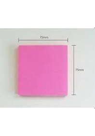 Resim İnfo Notes 75x75 Mm Yapışkanlı Not Kağıdı Parlak Pembe 80y 