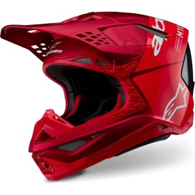 Resim Alpinestars Supertech M10 Flood Off-Road Kaskı Kırmızı 