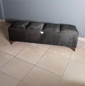 Resim Vetra V2 Sandıklı Bench Puf, Ceviz 