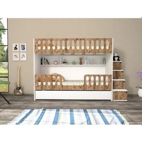 Resim Astana Mdf Yavrulu Seyyar Merdivenli Ranza Çb M2 