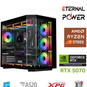 Resim ETERNAL POWER RYZEN 7 5700X 32G DDR4 1TB M.2 RTX5070 A520 A750W 