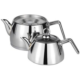 Resim Amboss Aquamarine Orta Boy Çelik Kulp Çaydanlık AQA-5261 Metal 