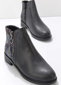 Resim Bambi Siyah Baski Kadin Bot & Bootie K02666300109 