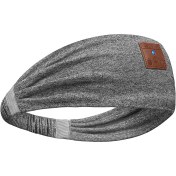 Resim Qingmipy Gri Bluetooth Müzik Bandı - Ter Emici Saç Tutucu Kulaklık - Fonksiyonel Spor Headband 