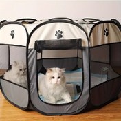 Resim Kedi doğum odası özel köpek bekleme kutusu çadırı kapalı kedi kulübesi evcil hayvan üretim odası 
