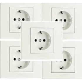 Resim Viko Topraklı Priz Çerçeveli 