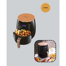 Resim Kaia 2400W Güçlü Airfryer 6l Yapışmaz Hazne Bulaşık Makinesi Uyumlu 